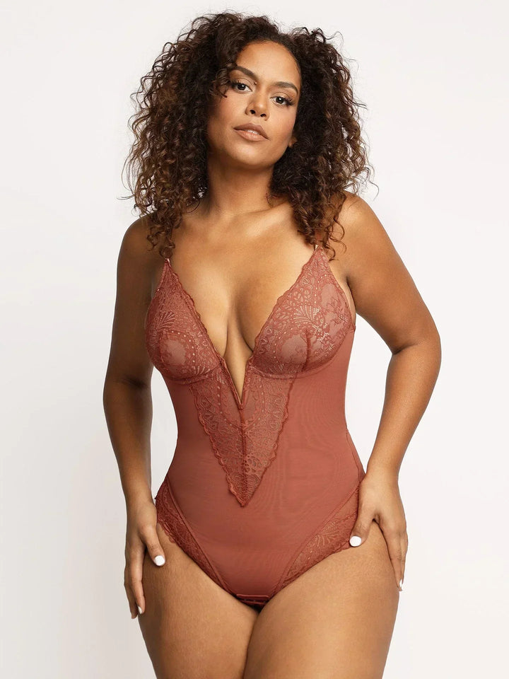 Sarah™ | Shapewear bodysuit met diepe V-hals