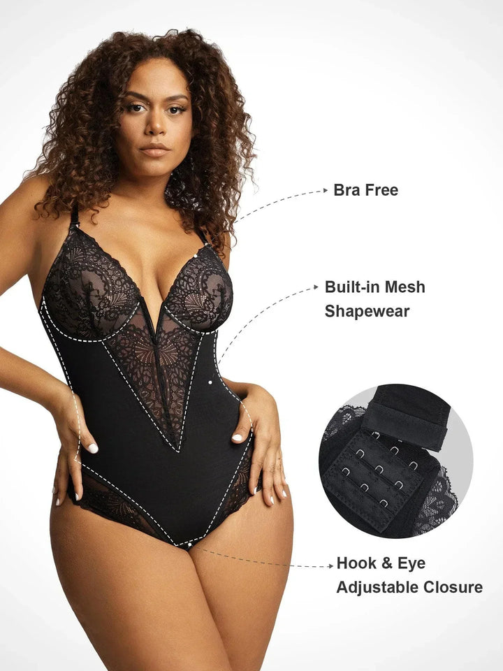 Sarah™ | Shapewear bodysuit met diepe V-hals