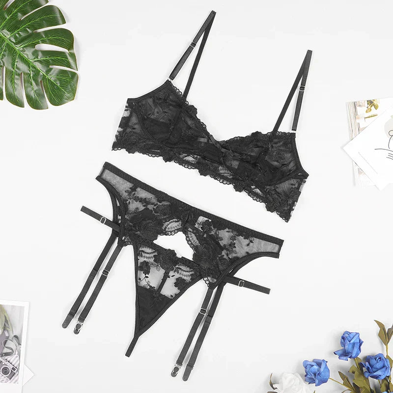 Natalia™ | 3-delige Franse lingerie set