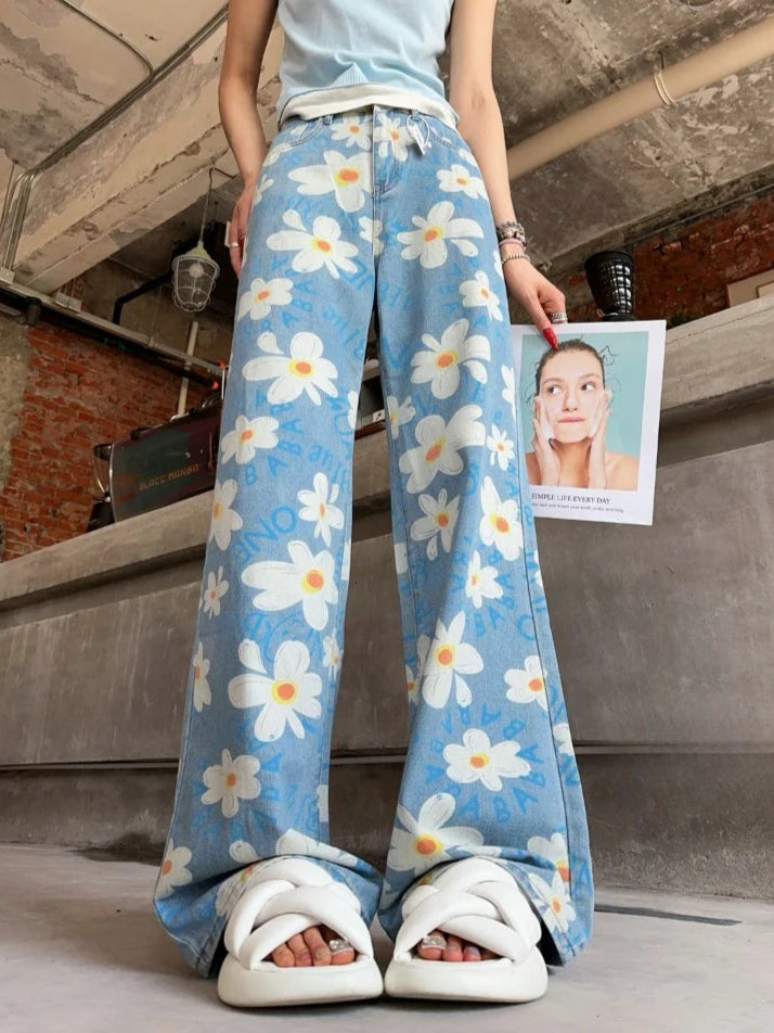 Astrid™ | Broek met bloemenprint