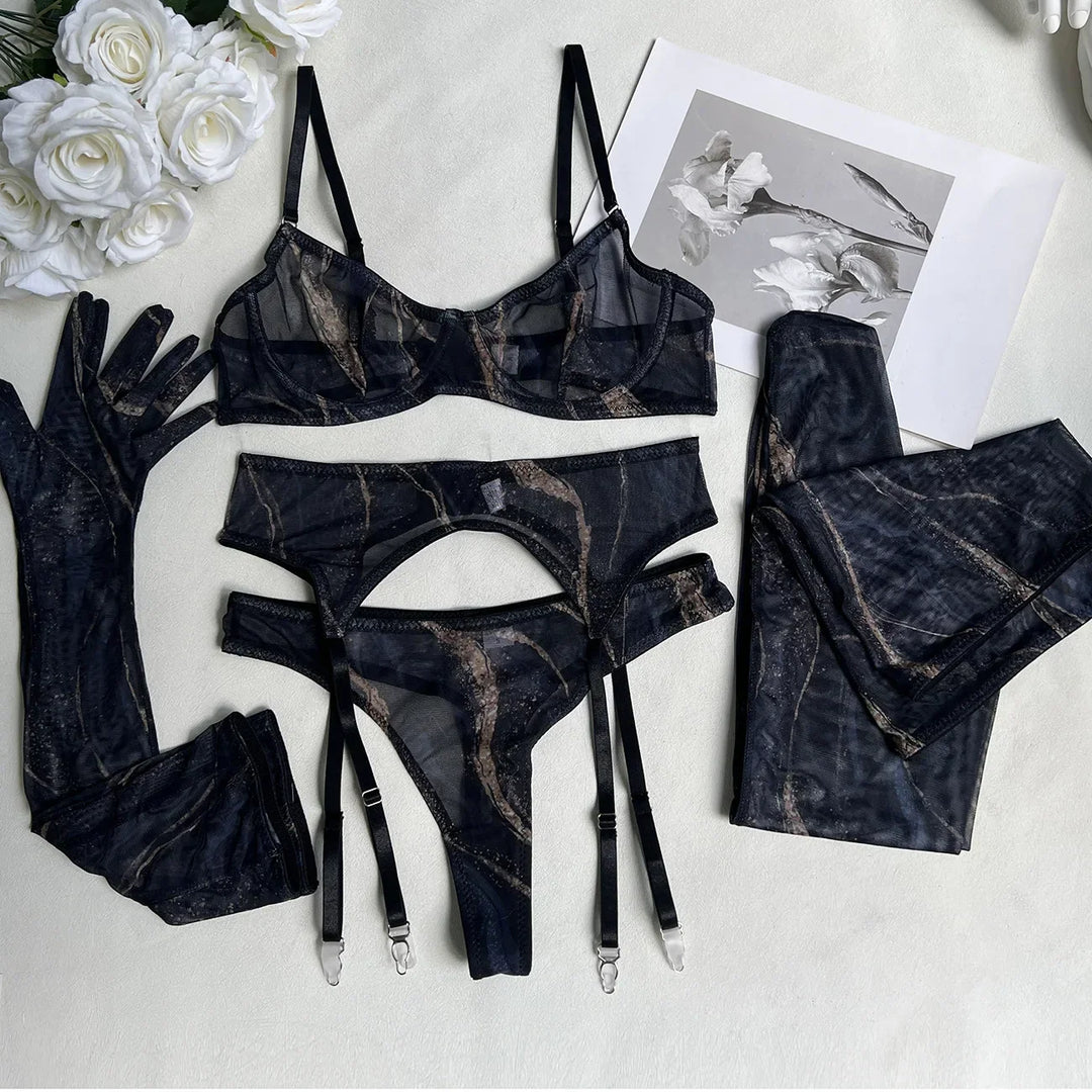 Serena™ | 5-Delige Tie Dye Lingerie Set