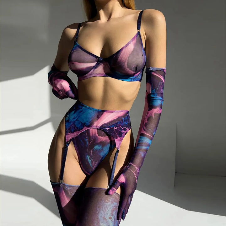 Serena™ | 5-Delige Tie Dye Lingerie Set