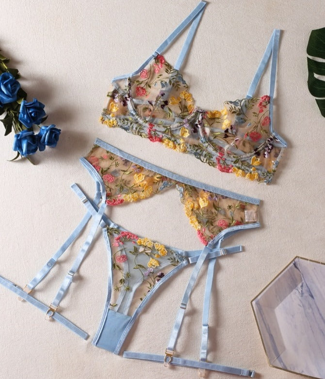 Daisy™ | 3-delige Franse lingerie set